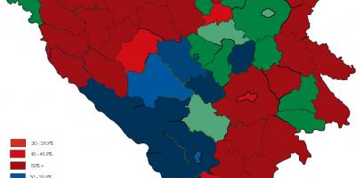 Босна религије мапи