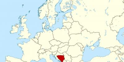 Босна и Херцеговина на мапи света