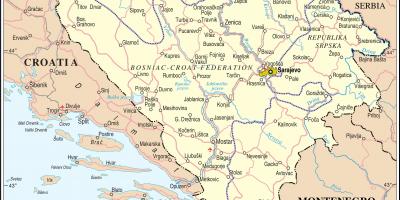 Карта Босне туриста