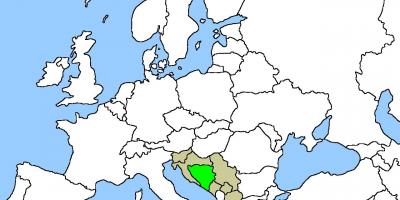 Карта Босне локација на 