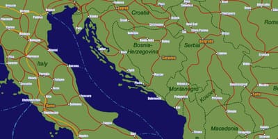 Босна железничкој мапи