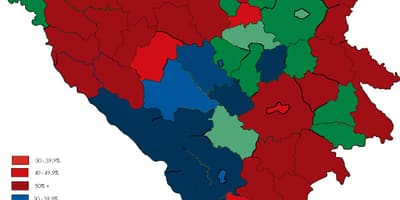 Босна религије мапи