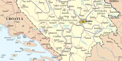 Карта Босне