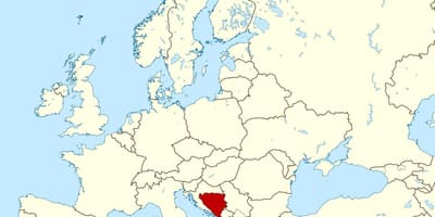 Карта Босне локација на свет