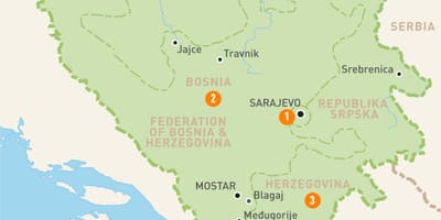 Карта Сарајеву Босни